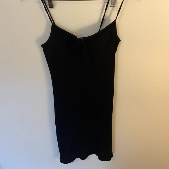 Garage Bodycon Dress with Tie Front, S - Picture 2 of 3